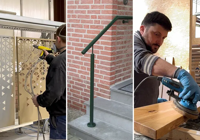 Oberfläche & Finish von Janßen Metallbau: Pulverbeschichtung, Verzinkung, Lackierung – individuell & hochwertig veredelt.